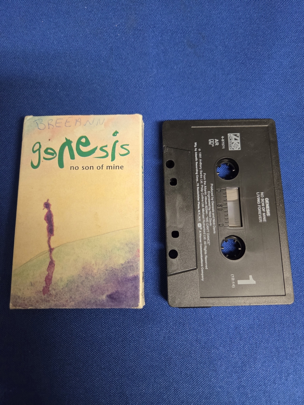 Genesis No Son Of Mine / Living Forever Vintage Cassette Single Tape